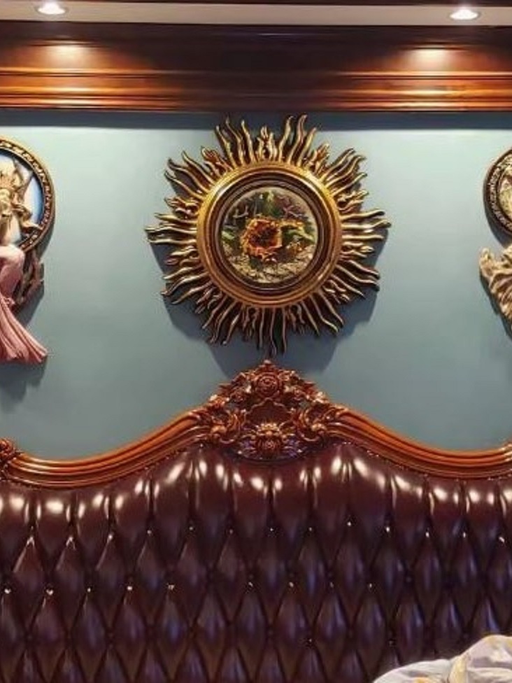 CT222G024 SOSHOKU ดอกทานตะวันตกแต่งผนัง นางฟ้า หัวกวางตกแต่งผนัง หัวกวาง ตกแต่งผนัง Nordic