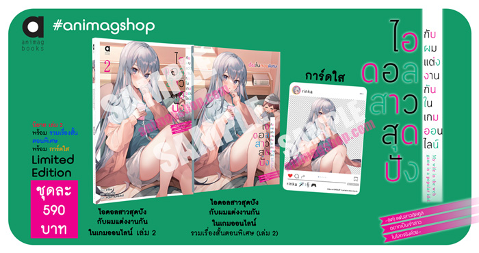 Animag ไอดอลสาวสุดปังกับผมแต่งกันในเกมออนไลน์ NOVEL เล่ม 2 Limited Edition