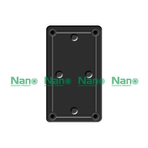 NANO Electric® NANO-201B กล่องกันน้ำพลาสติก ฝาทึบ ขนาด W74.80xH125xD48.50 mm (JUNCTION BOX IP65) สีดำ