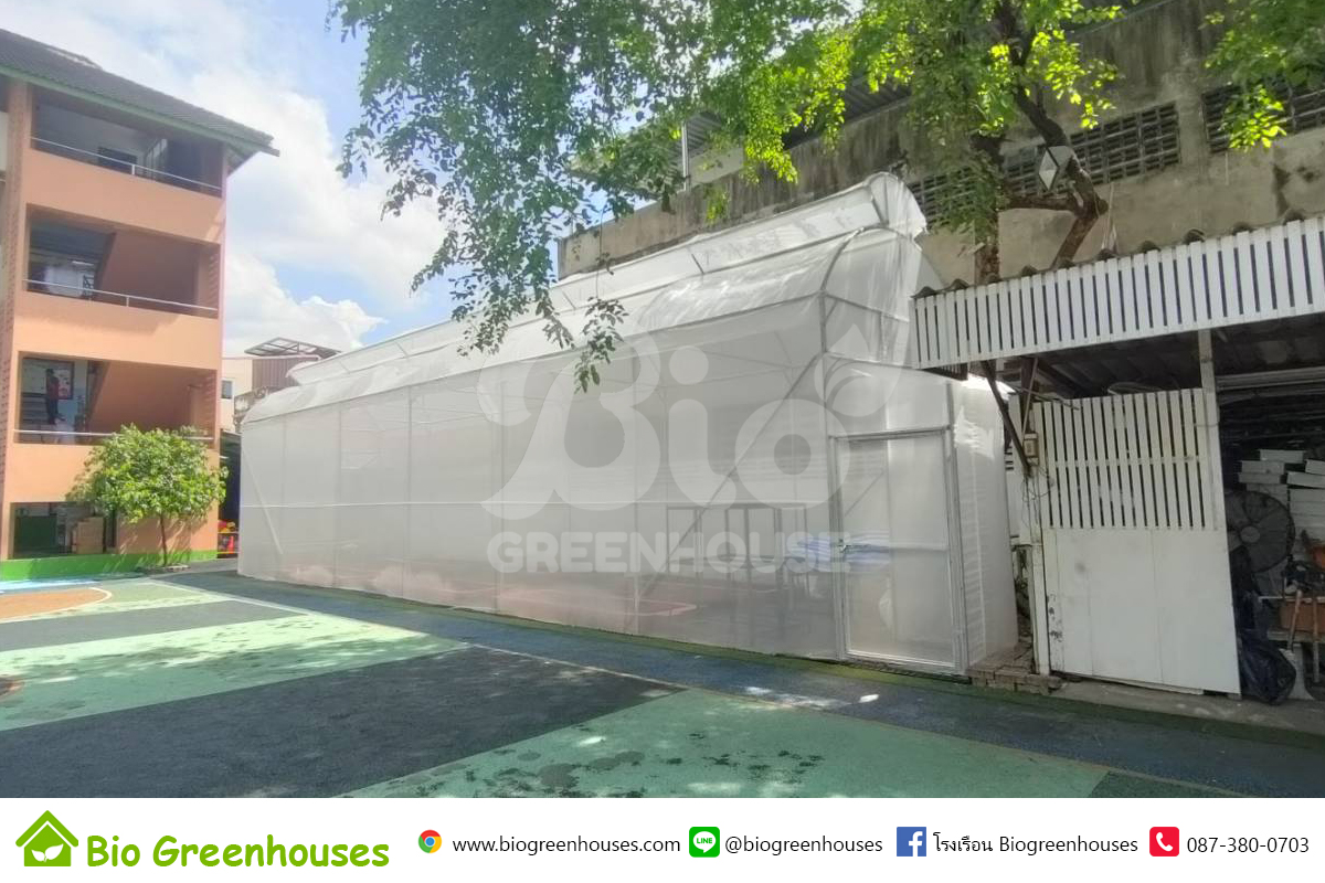 โรงเรือนจั่ว2ชั้น ขนาด 4x16x5.0 ม. พร้อมระบบสปริงเกอร์ จ.กทม