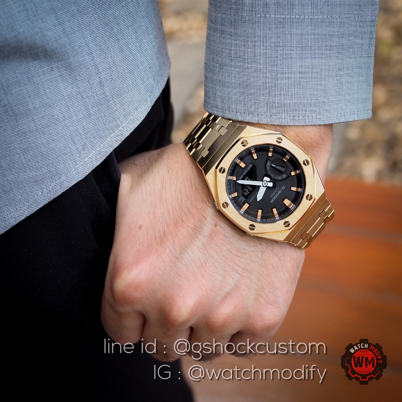 G-Shock Casioak Custom AP Gold Upgrade