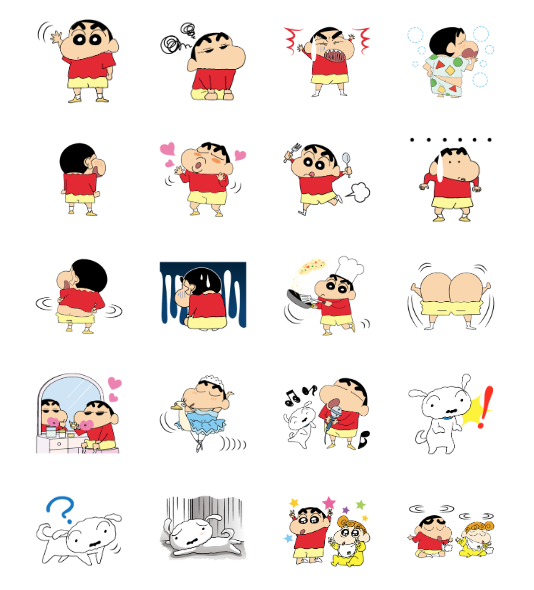 ขายสติกเกอร์ไลน์ เครยอนชินจัง