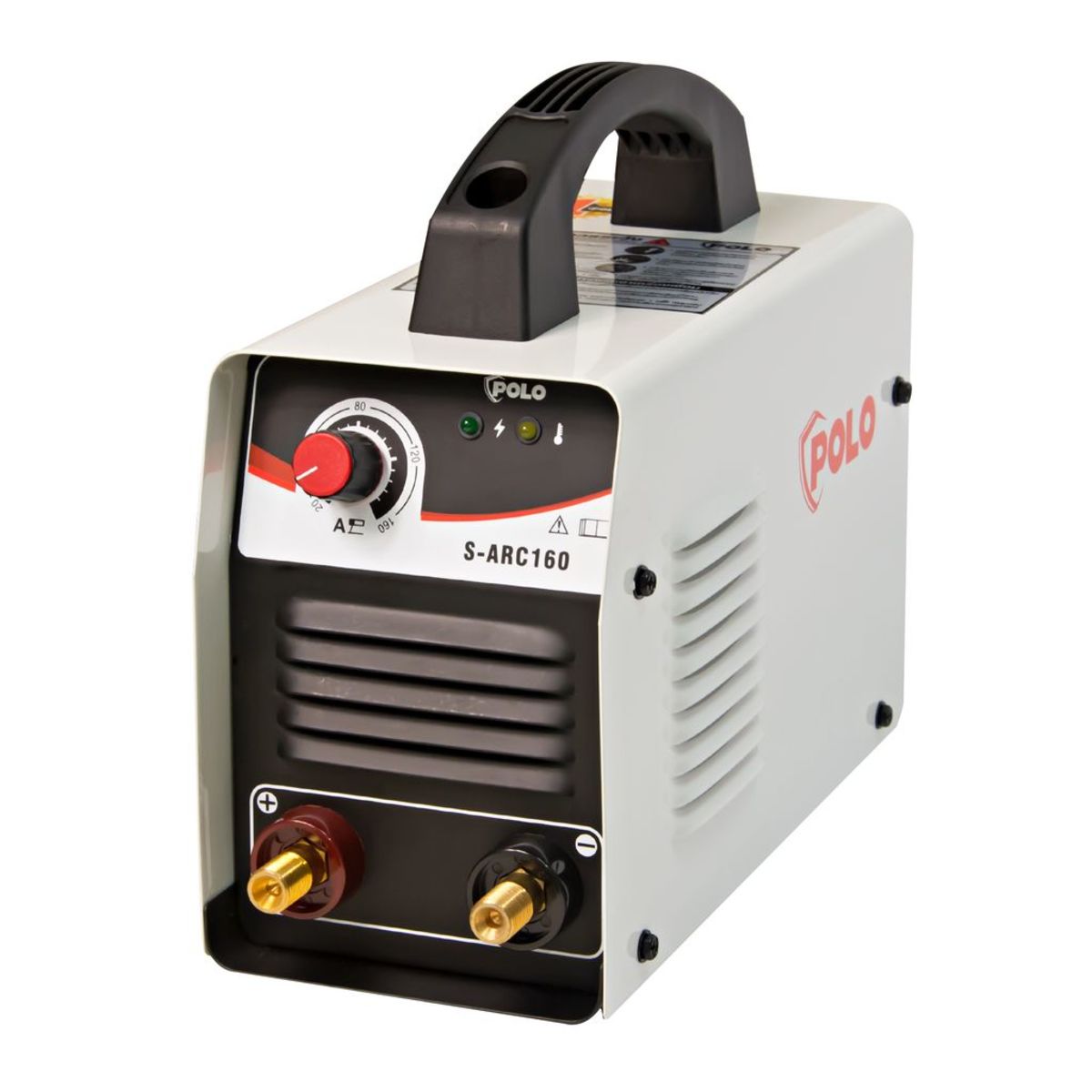 POLO เครื่องเชื่อม ARC MMA Inverter กระแสไฟเชื่อม 10 - 120 แอมป์รุ่น SARC160 ขนาดลวดเชื่อม 2.6 - 3.2 มม. มีระบบ IGBT ระดับป้องกัน IP21S (โปโล)