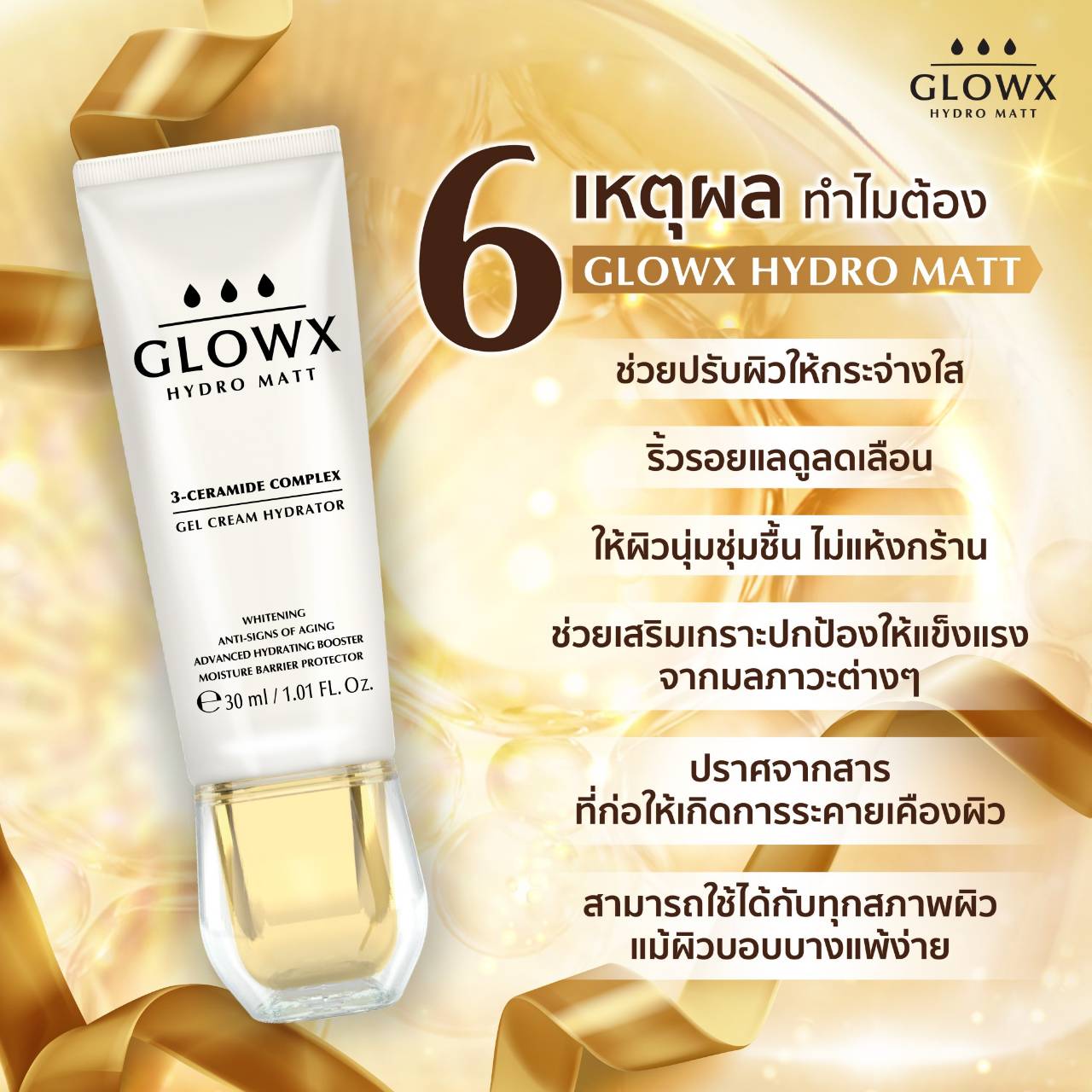 GlowX, โกลว์เอกซ์, เจลครีมเนื้อแมทท์, Hydro Matt