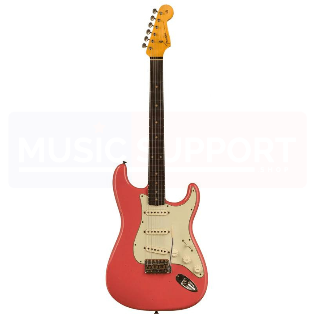 กีตาร์ไฟฟ้า FENDER CUSTOM SHOP '59 STRAT JOURNEYMAN RELIC - SUPER FADED AGED FIESTA RED