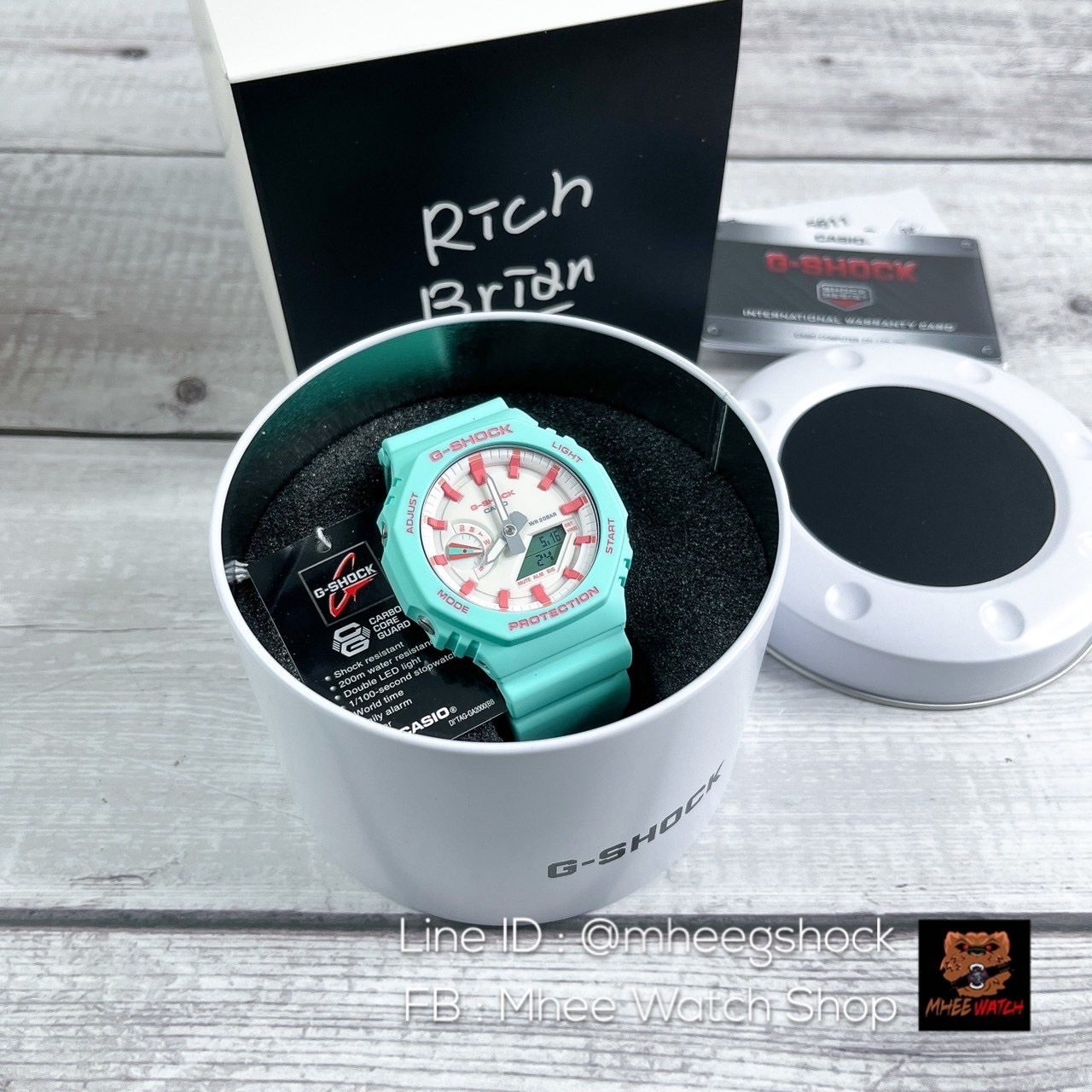 G-Shock Limited Rich Brian Collaboration GA-2100RB-3A Green Mint