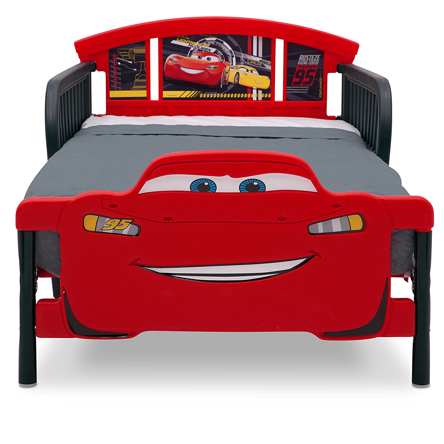 Delta Children Plastic Toddler Bed, 3D Disney Pixar Cars