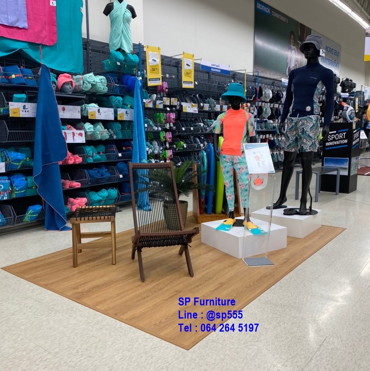 พร็อพแต่งร้าน ดีสเพลย์โชว์สินค้า (Project 6 univers) (DECATHLON)
