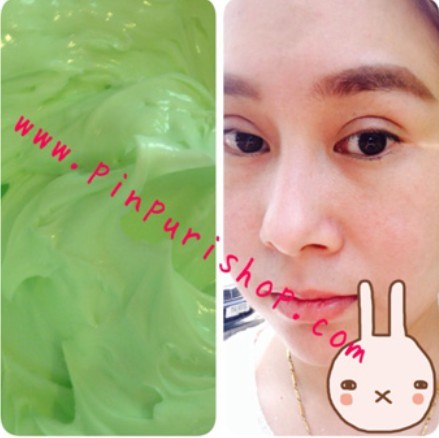 ขายส่ง ครีมหน้าใส ครีมหน้าเด้งน้ำนมชาเขียว เน้นเด้ง ขาวเนียน ขนาด 100 กรัม