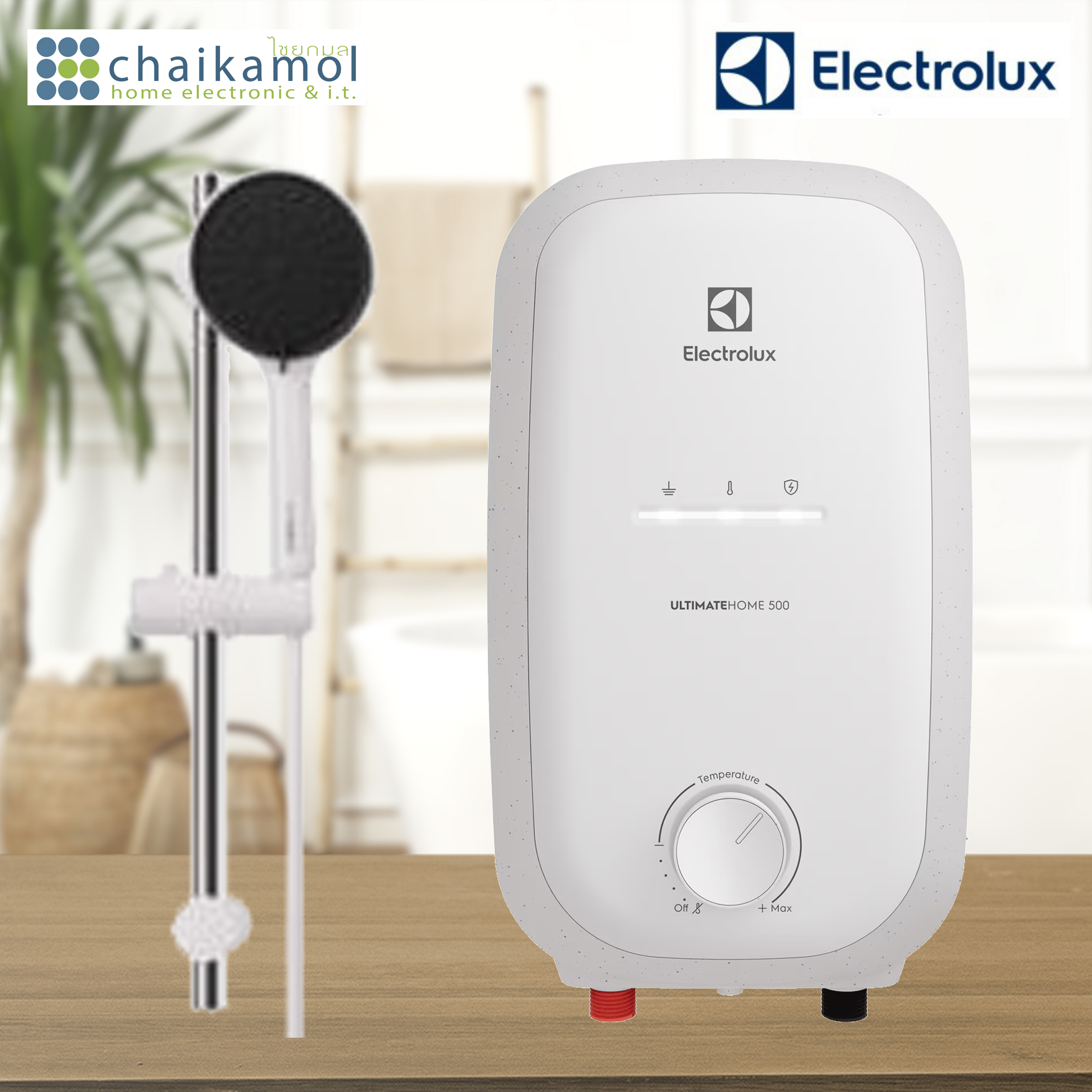 Electrolux เครื่องทำน้ำอุ่น 3500 วัตต์ รุ่น EWE351QX-W4 Water Heater 3500W