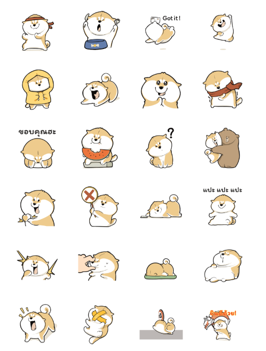 ขายสติกเกอร์ไลน์ หมาน้อยโกจิ มาแล้ว!