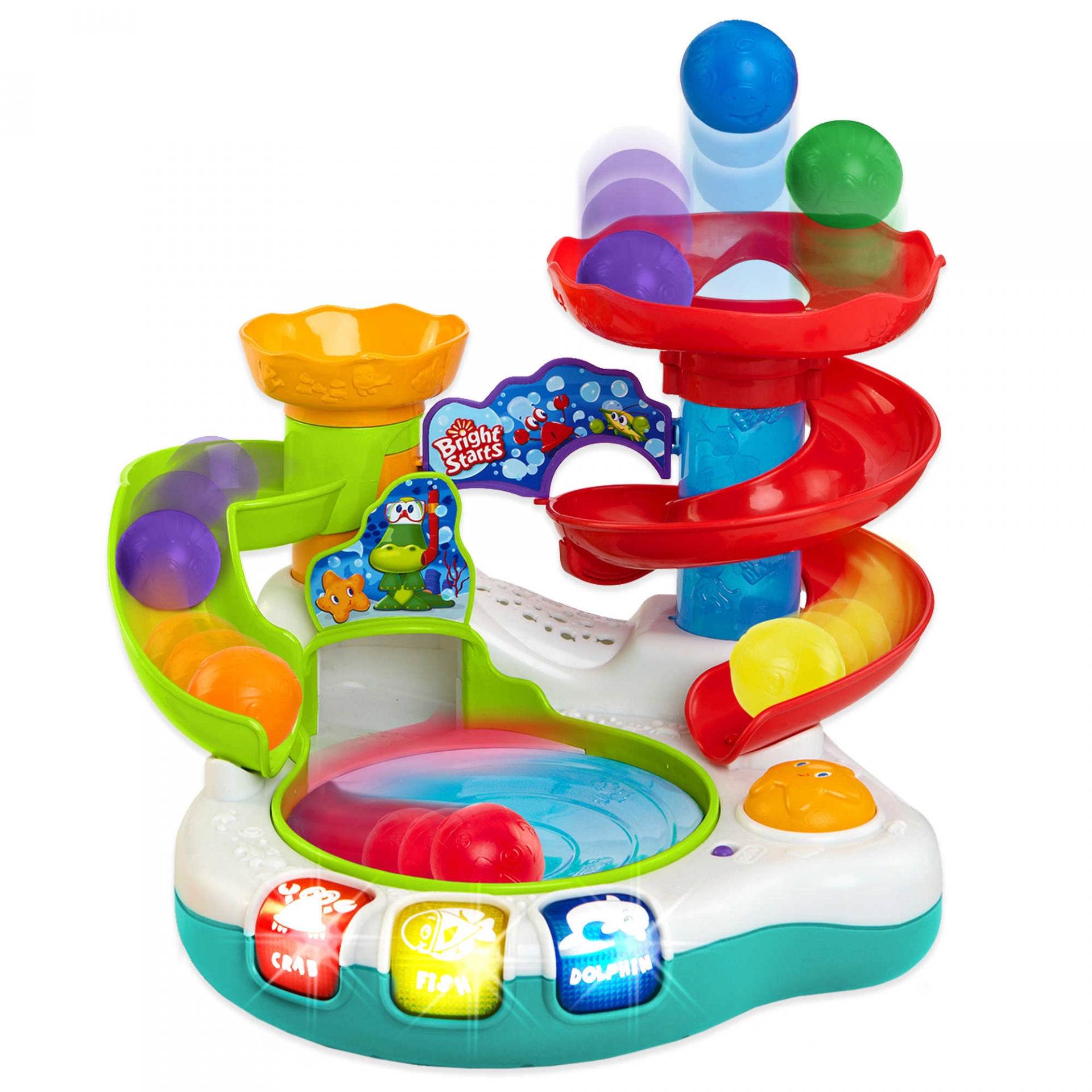 Bright Starts Spin N Slide Ball Popper Toy บอลเด้งดึ๊ง ส่งฟรี ems