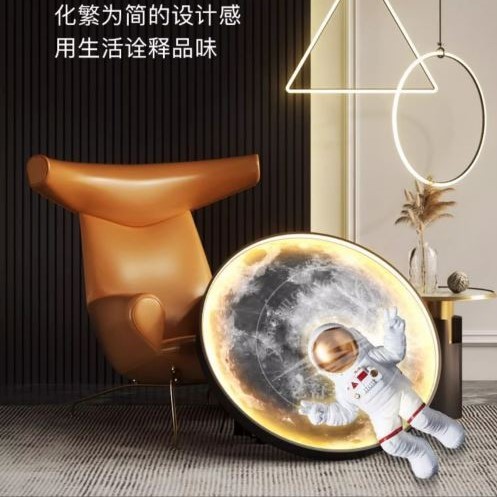CT190A147 SOTMIA โคมไฟดวงจันทร์ นักบินอวกาศแต่งผนังห้อง โคมไฟติดผนัง ภาพตกแต่งสามมิติ