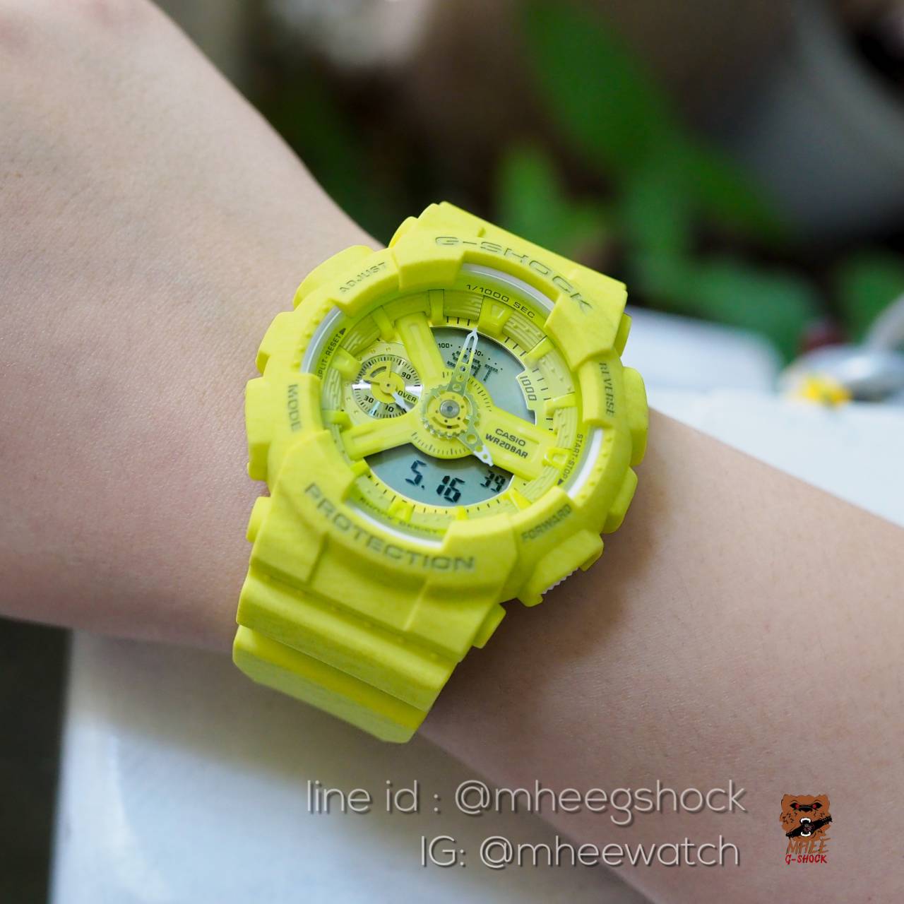 G-Shock Mini เขียวมะนาว สุดจี๊ด ของแท้ ประกันศูนย์เซ็นทรัล CMG