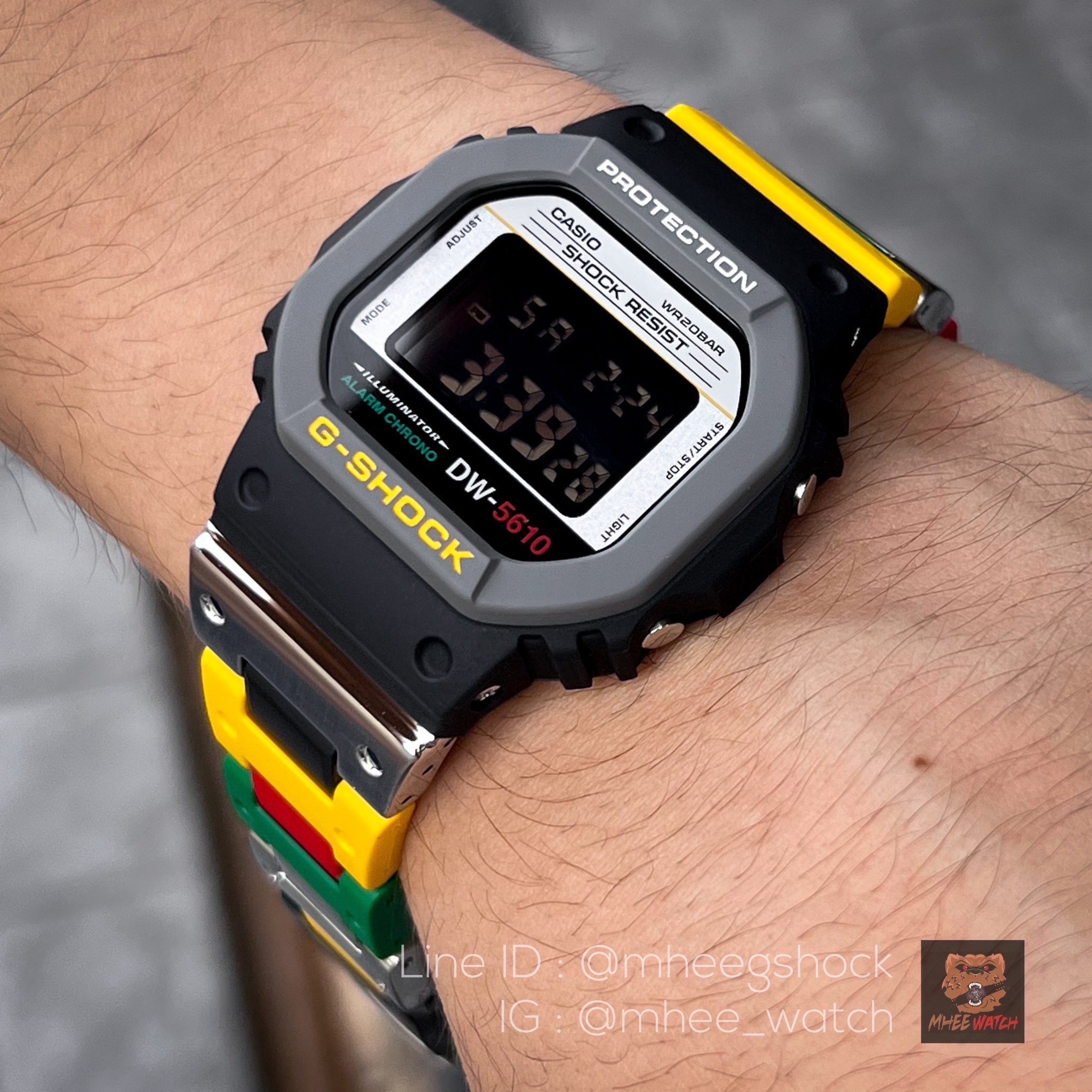 G-SHOCK New Arrivals Dw-5610MT Combine resin Rasta Style