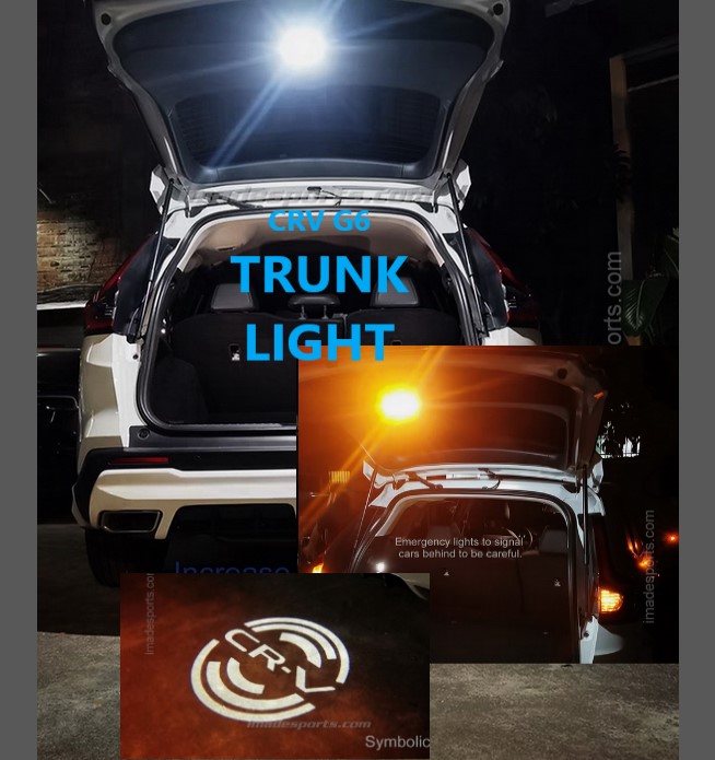 ไฟแผงประตูหลัง CRV G6 (ไฟเตือนรถหลัง+ไฟ Logo)