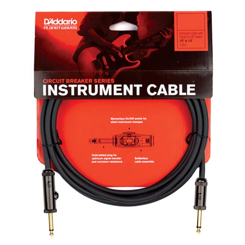 สายสัญญาณ Planet Waves PW-AG CIRCUIT BREAKER INSTRUMENT CABLE Straight to Straight with Momentary Switch
