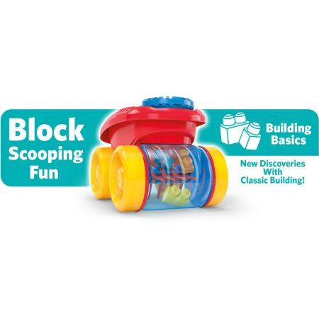 Mega Bloks Block Scooping Wagon Set,Red บล๊อครถลากจูง