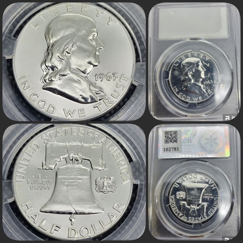 Franklin Half Dollars 1963