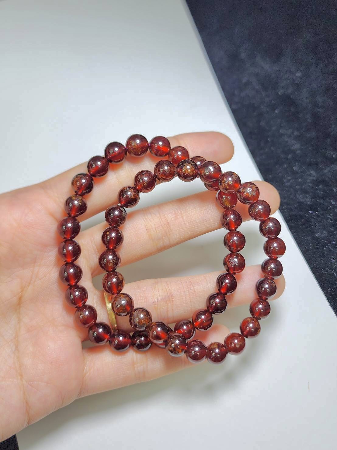 เอสโซไนต์(Hessonite) AAA+ โกเมนส้ม 7MM
