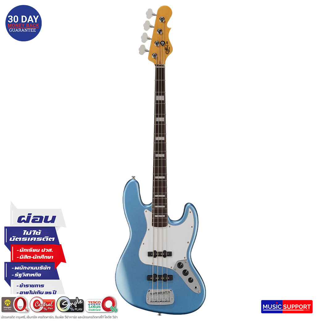 กีตาร์เบสไฟฟ้า G&L (B) TRIBUTE JB -LAKE BLUE-CH/BAG