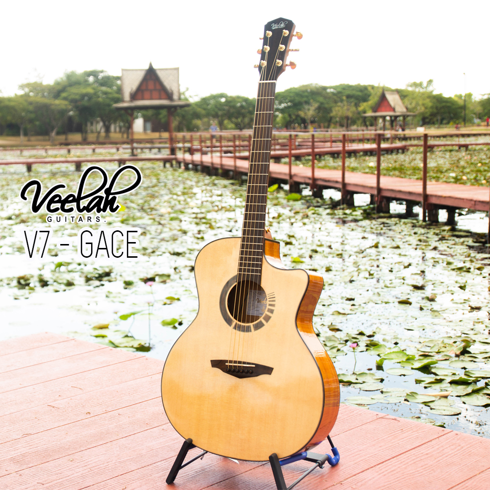 Veelah V7-BAS-GACE กีตาร์โปร่งไฟฟ้า