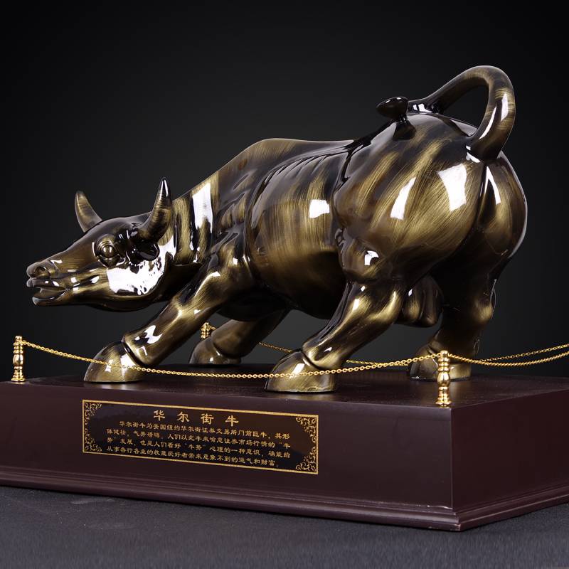 CT144B094 FAMITOSS วัวกระทิง โมเดลแต่งบ้าน ของตั้งโชว์ วัวกระทิงตั้งโชว์ สัญลักษณ์แห่งความสำเร็จ ความมั่นคง