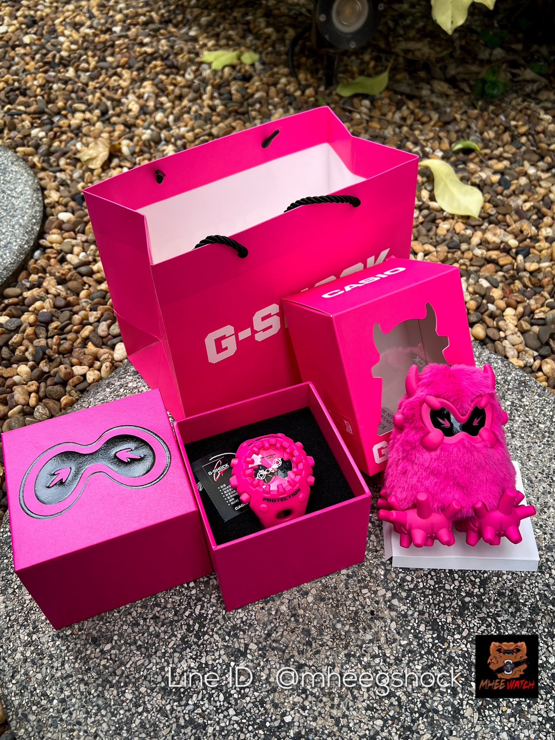G-SHOCK Limited Pink Virus Y3K GA-V01-4Aพร้อมModel Big Package
