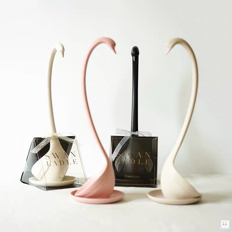 CT079D026 YAMMY ช้อนซุป ห่าน ช้อนซุปด้ามยาว ช้อนซุปพลาสติก goose soup spoon เครื่องครัว ช้อนแกง ช้อนแกงด้ามยาว