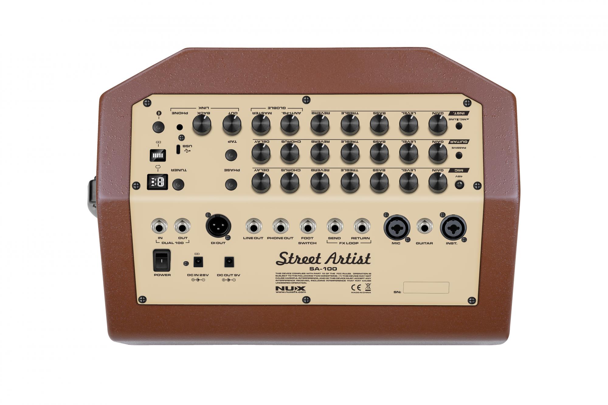 แอมป์กีตาร์โปร่ง NUX Acoustic Amp Street Artist SA-100