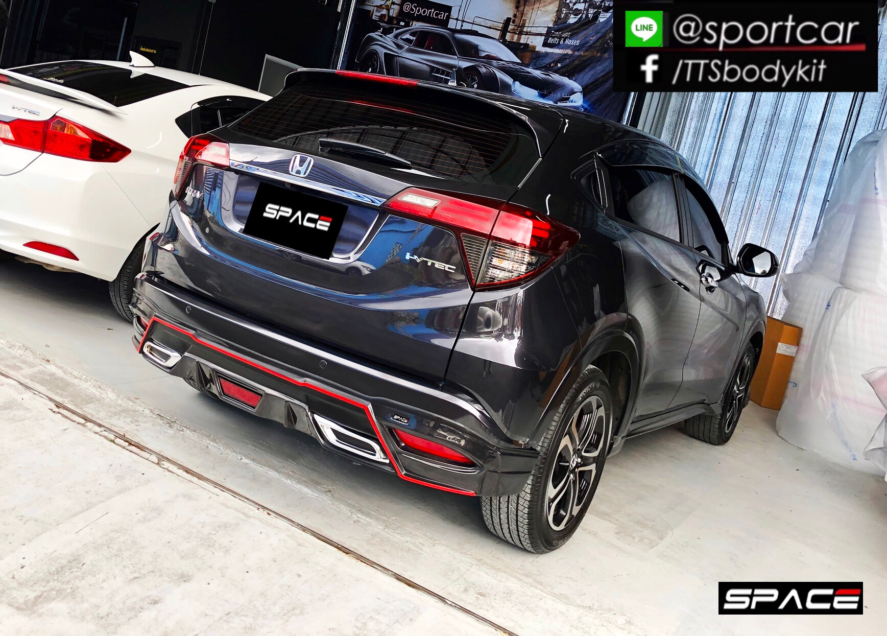 ชุดแต่ง HRV 2019 2020 2021 SPACE VIP Style รุ่นEL, hrv แต่งสวย, สเกิร์ตรอบคัน hrv แท้ byแต่งรถTTS