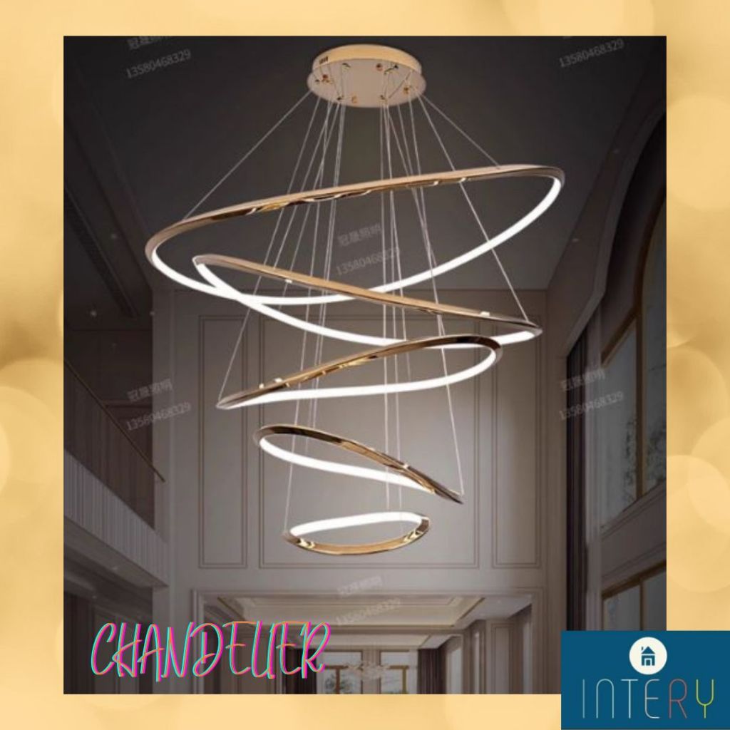 CT220A265 SOTMIA โคมไฟระย้า โคมไฟโมเดิร์นสีทอง Chandelier Lighting