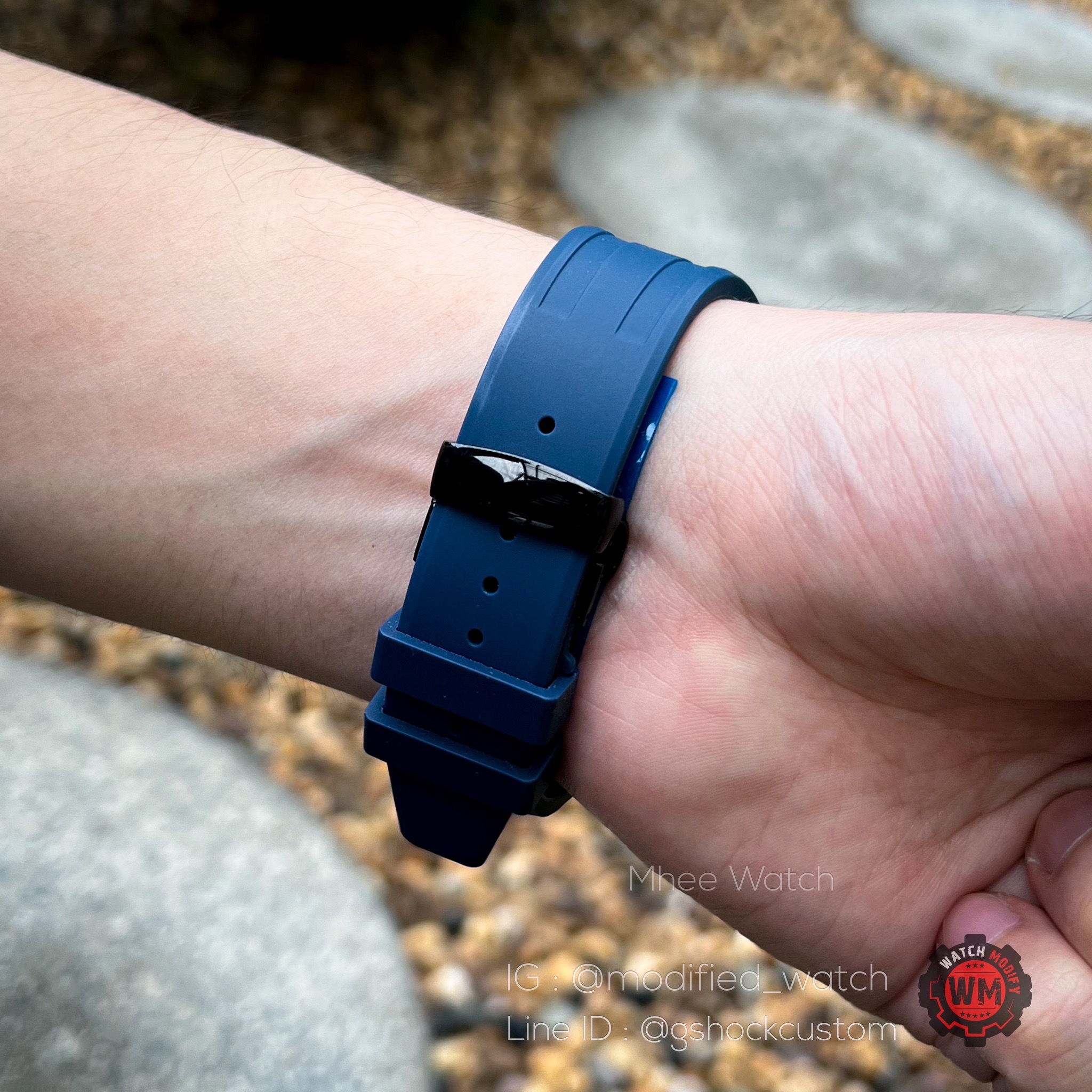 G-Shock Custom M-Sport Black Steel Blue Rubber Edition