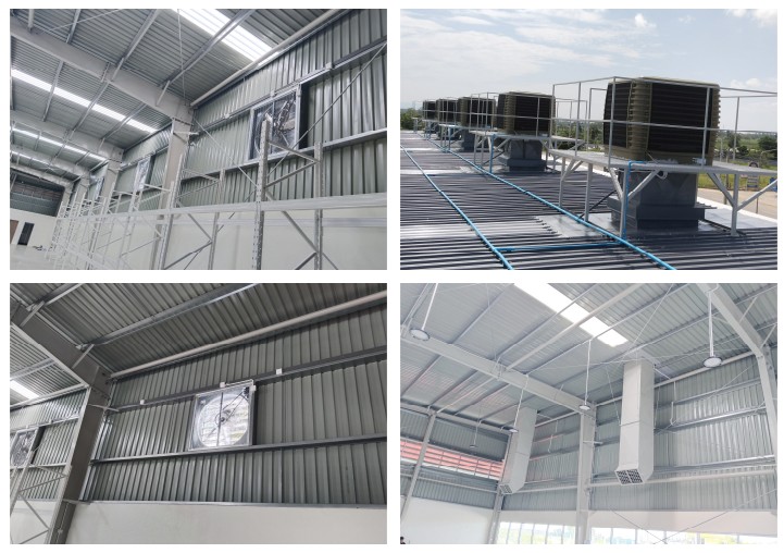 ผลงานการการออกแบบ ติดตั้งระบบระบายอากาศ แก้ไขปัญหาความร้อน
