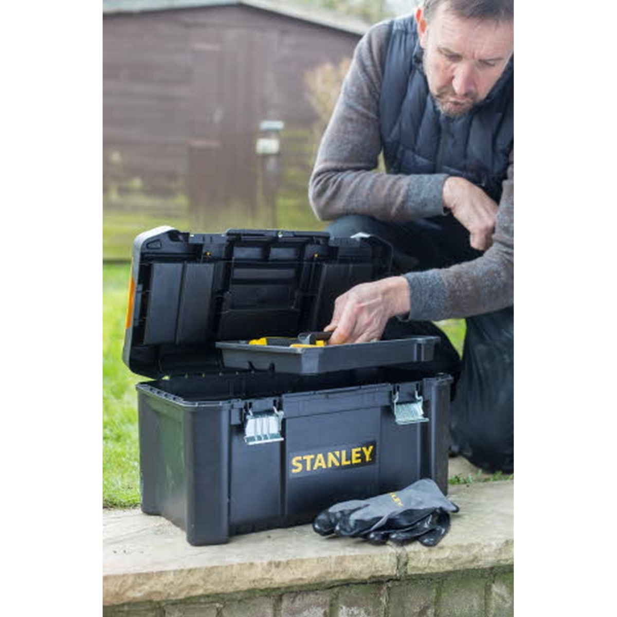 STANLEY กล่องเครื่องมือช่าง ขนาด 19 นิ้ว รุ่น Essential (สแตนเล่ย์)