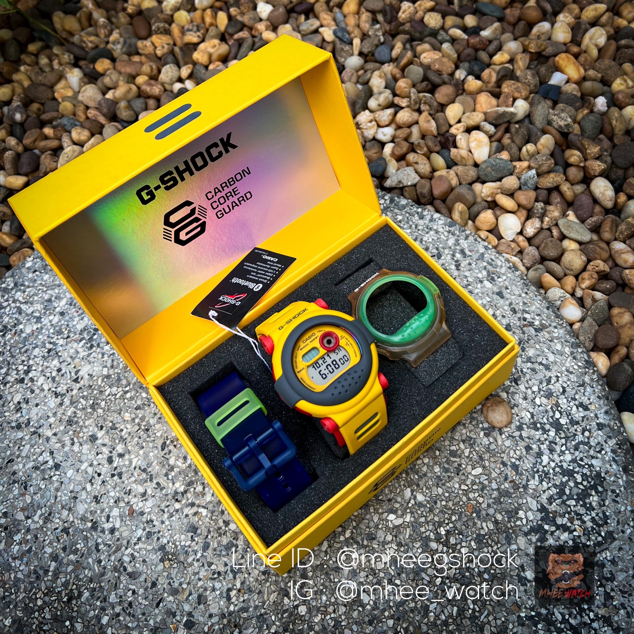 G-Shock Jason Rainbow Carbon Core Guard Limited Set ตระกูล G-B001 พร้อมเซ็ทกรอบสาย จาก Casio ของแท้ ประกันศูนย์