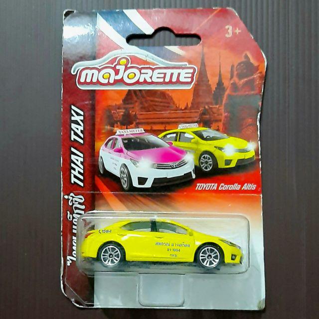 โมเดลรถเหล็ก Thai Taxi ผลิตจากโลหะผสมอัตราส่วน 1 : 64 สีเหลือง