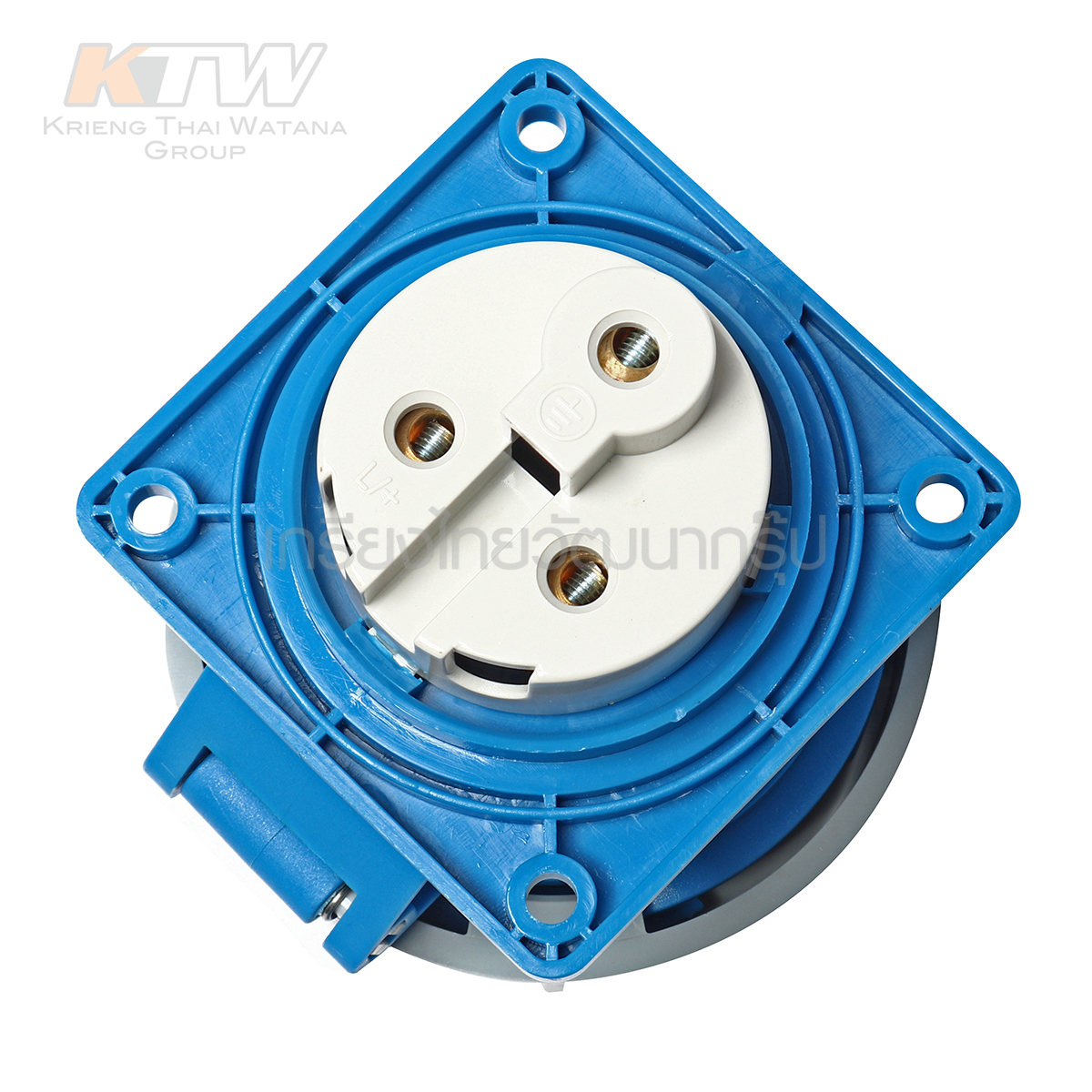 MARATHON ปลั๊กและเต้ารับอุตสาหกรรม เอ็นจิเนียริ่งพลาสติกที่ไม่ลามไฟ แบบ ฝังตรง