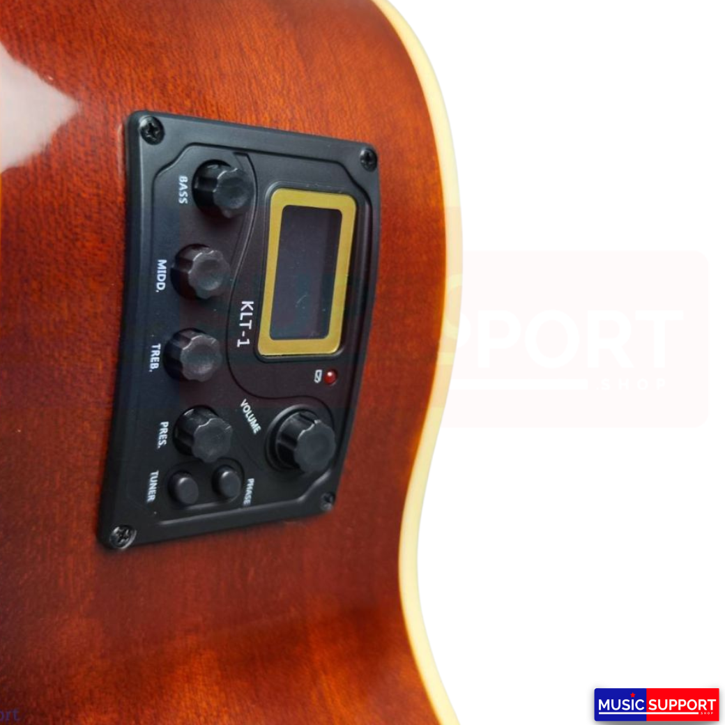 เบสโปร่งไฟฟ้า Mclorence B10 Acoustic Bass 4 Strings with Pickup KLT-1