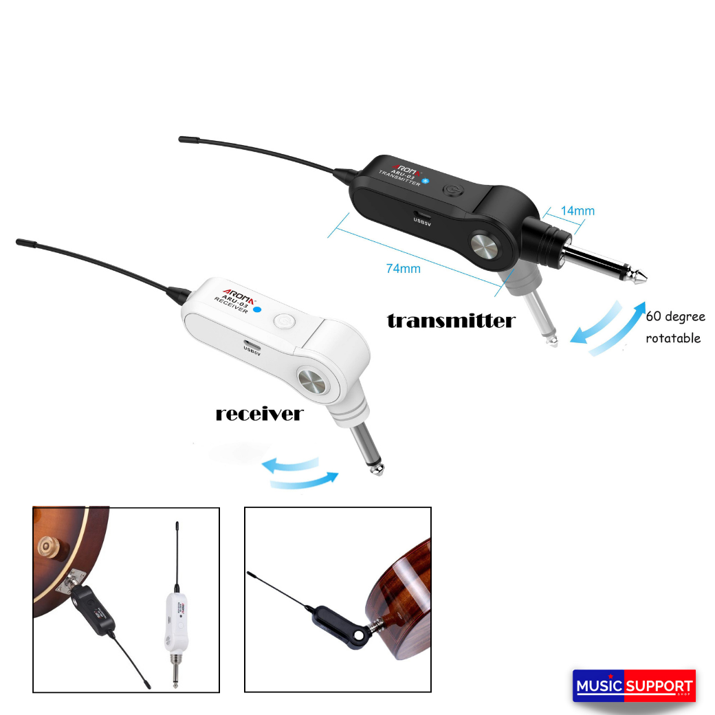 AROMA ARU-03 Wireless guitar ไวเลสกีตาร์