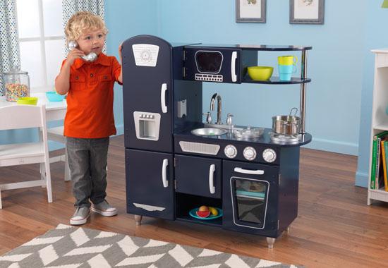 Kidkraft navy vintage kitchen