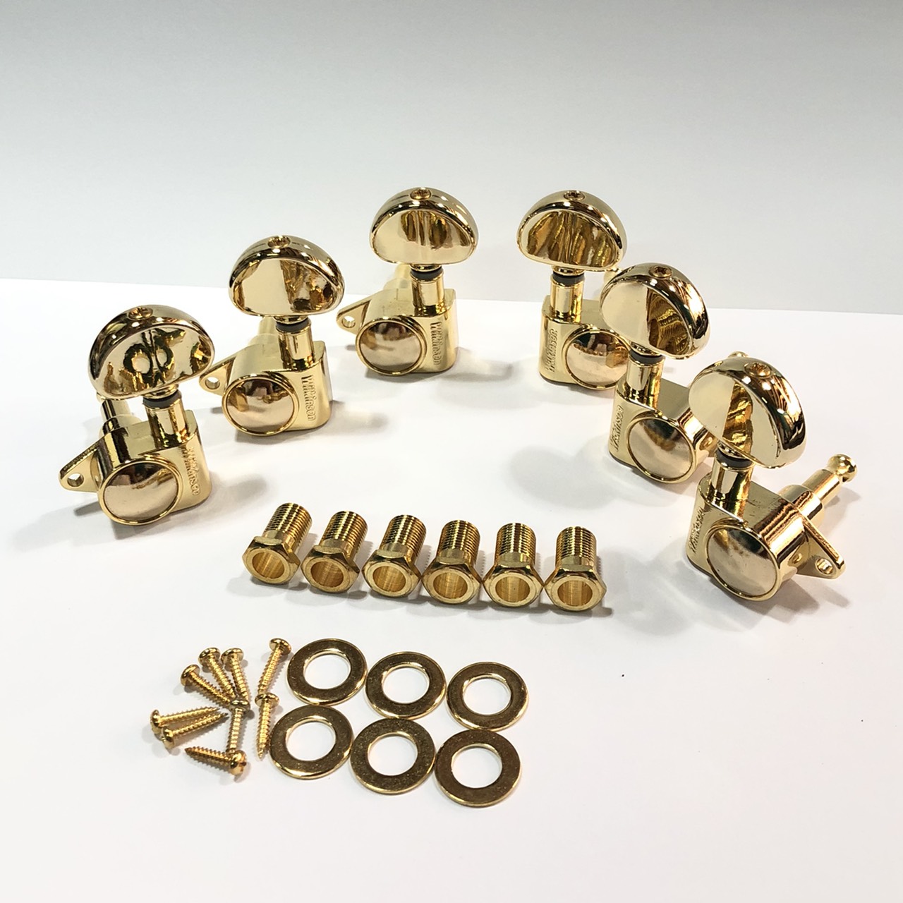 Wilkinson Grover Style Tuners 19:1 Gold ลูกบิดกีตาร์ แบบ 3-3