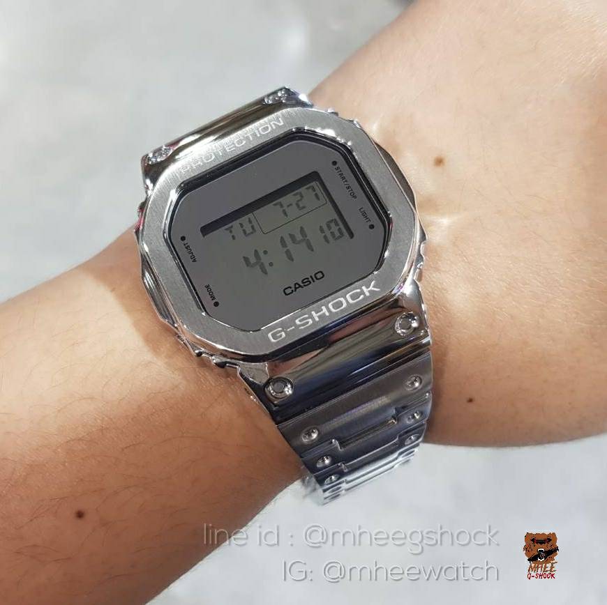 G-Shockยักษ์เล็กdw-5600Full Metal custom Best Quality