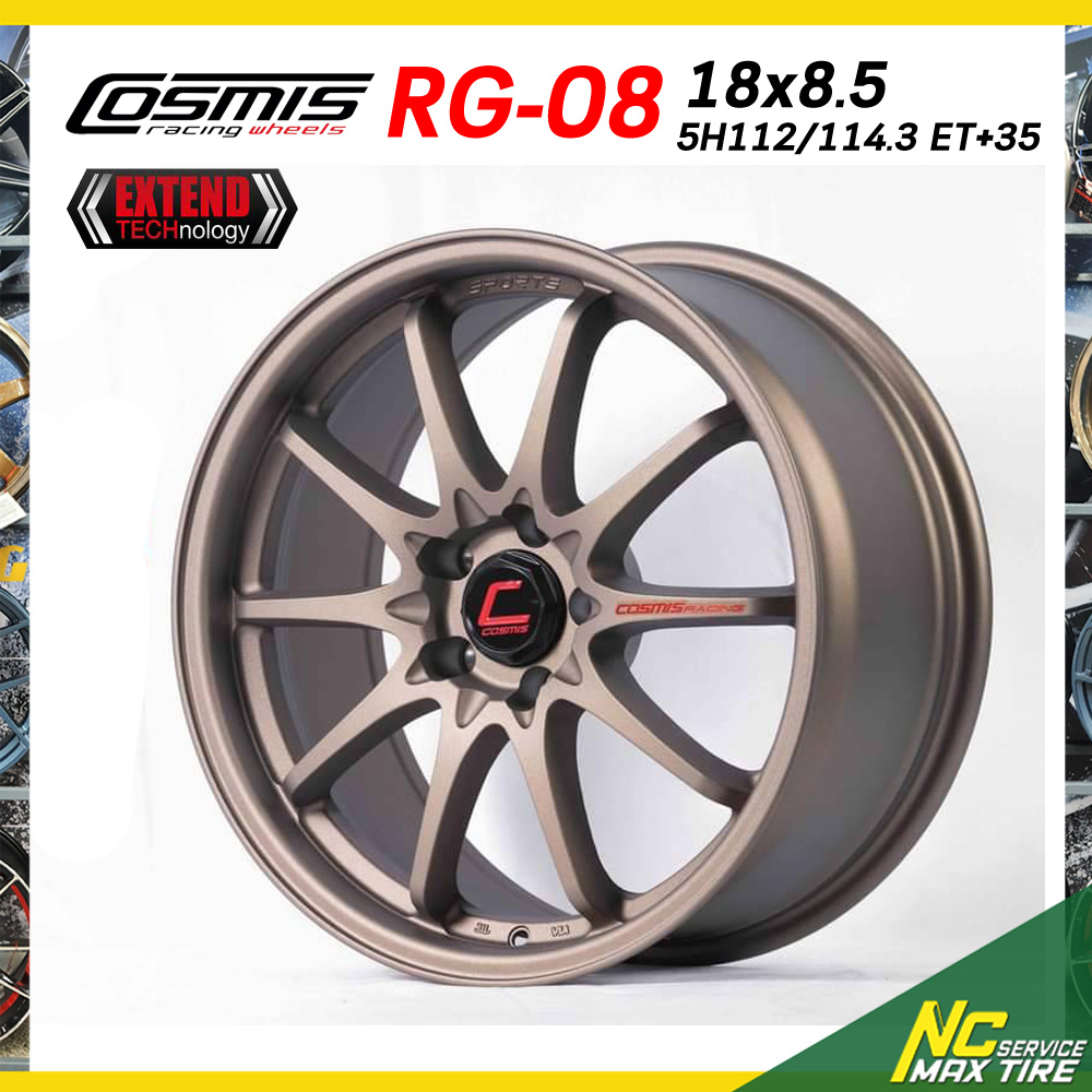 ราคาจอง ก่อนเปิดตัว / Cosmis RG-08 / 18x8.5 5H112/114.3 ET35 / 3 สี / ราคารวม 4 วง ล้อเปล่า / กระบะเตี้ย และ เก๋งซีดาน