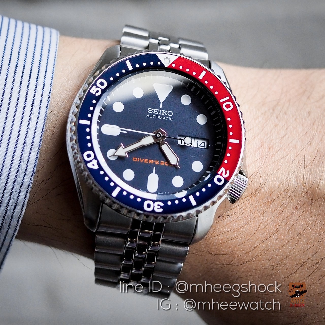 Seiko SKX009 Pepsi Automatic สายJubileeตัวแรหายากที่สุด