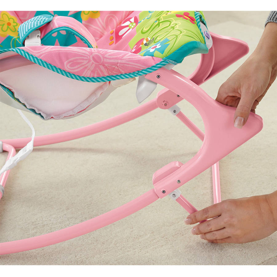 Fisher Price Girls Infant to Toddler Rocker เปลโยก มีระบบสั่น ปรับเป็นเก้าอี้ได้ คุ้มมาก
