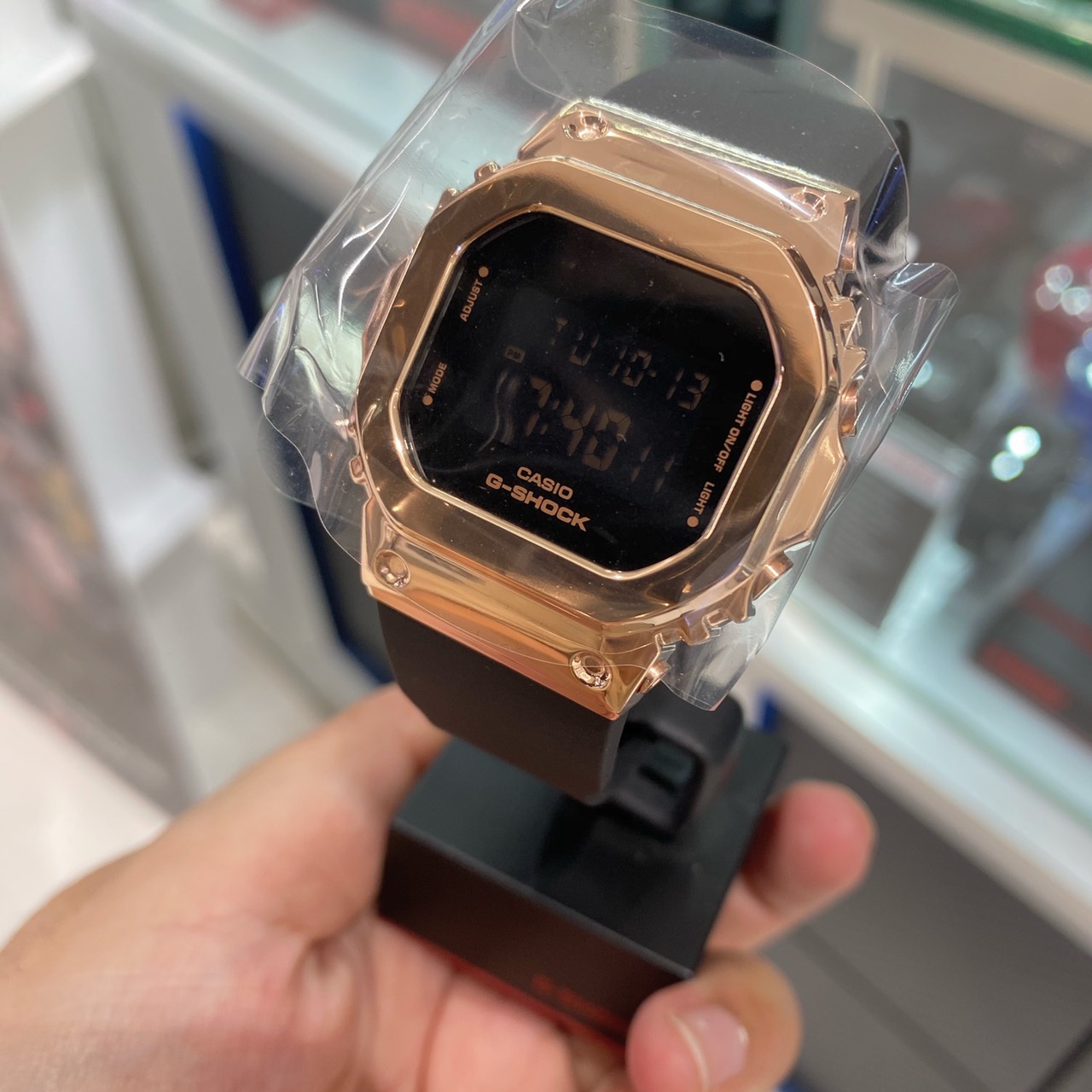 G-Shock Mini for lady Black Pinkgold color rare item GM-S5600PG-1