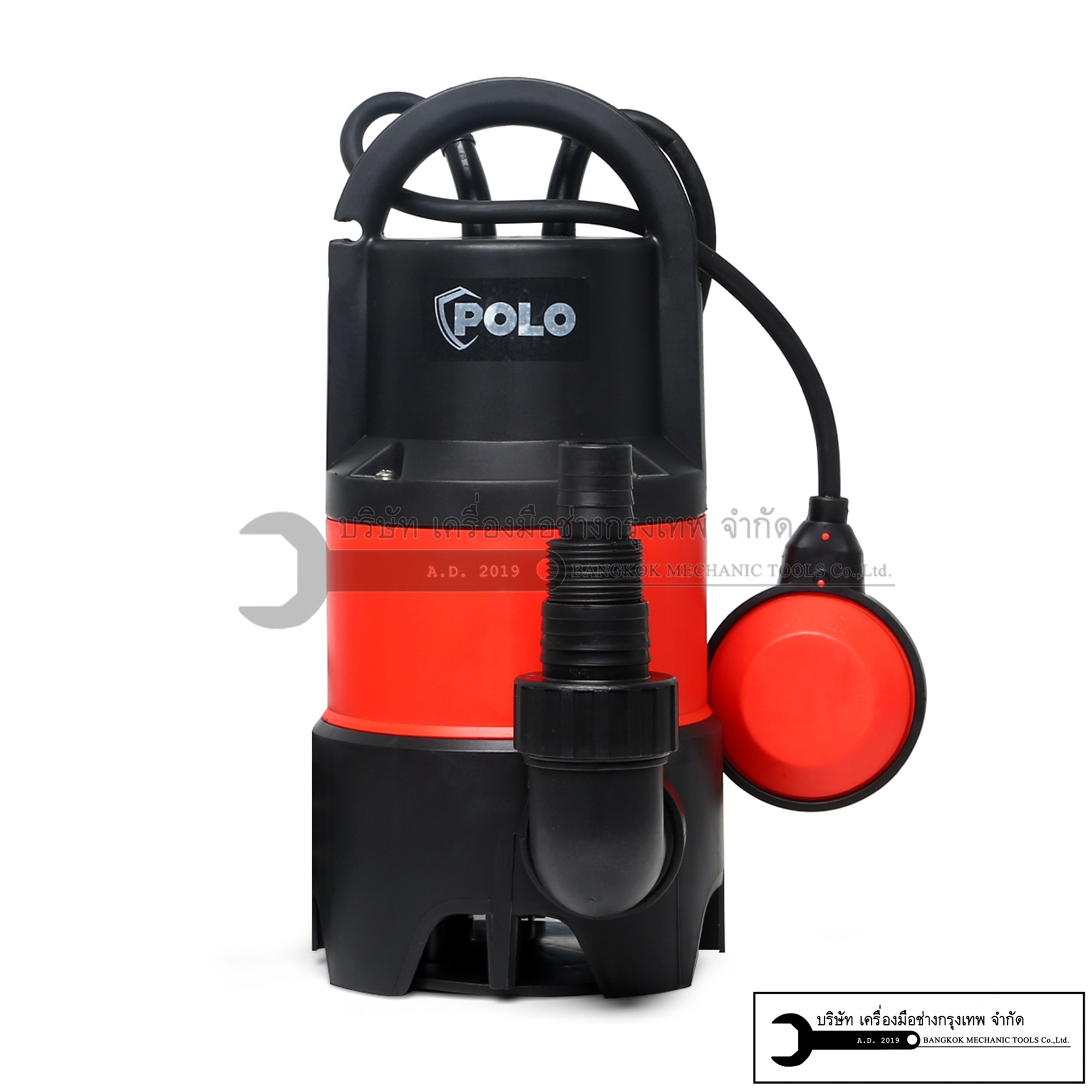 POLO ปั๊มจุ่ม เสื้อพลาสติก ชนิด น้ำเสีย ขนาด 400W และ 750W รุ่น SP-400DW และ SP-750DW