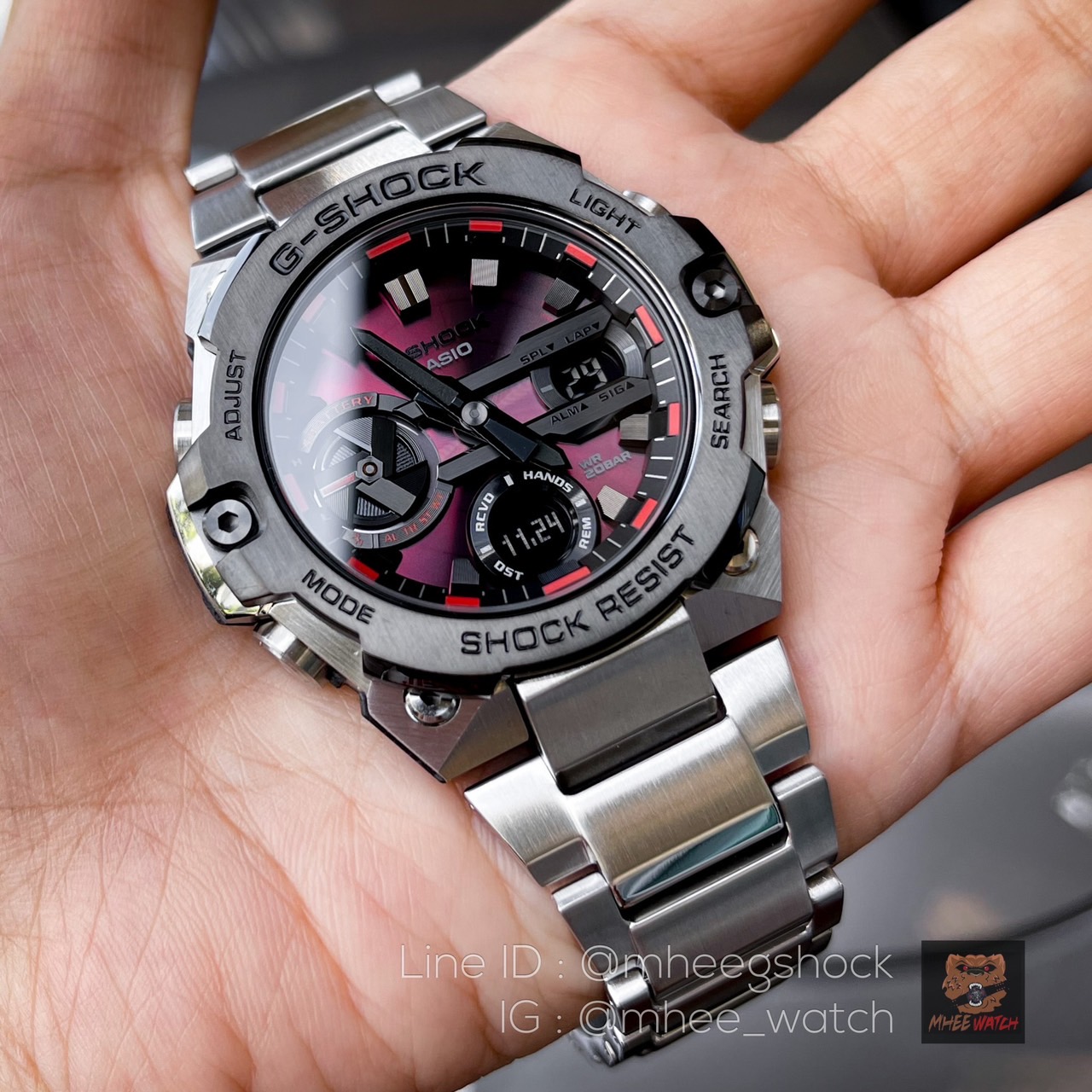 G-Steel Bluetooth Carbon Core Guard Red Wine GST-B400AD-1A4 รุ่น