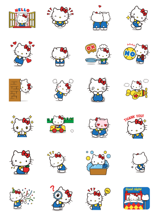 ขายสติกเกอร์ไลน์ Hello Kitty Animated Stickers